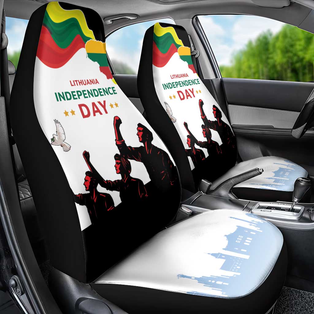 Lithuania Independence Day Car Seat Cover 16th February