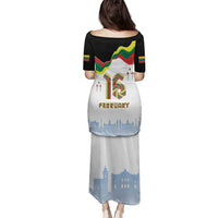 Lithuania Independence Day Family Matching Puletasi and Hawaiian Shirt 16th February