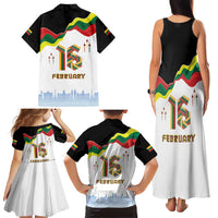Lithuania Independence Day Family Matching Tank Maxi Dress and Hawaiian Shirt 16th February