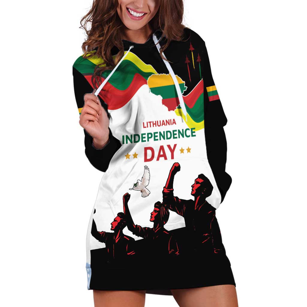 Lithuania Independence Day Hoodie Dress 16th February