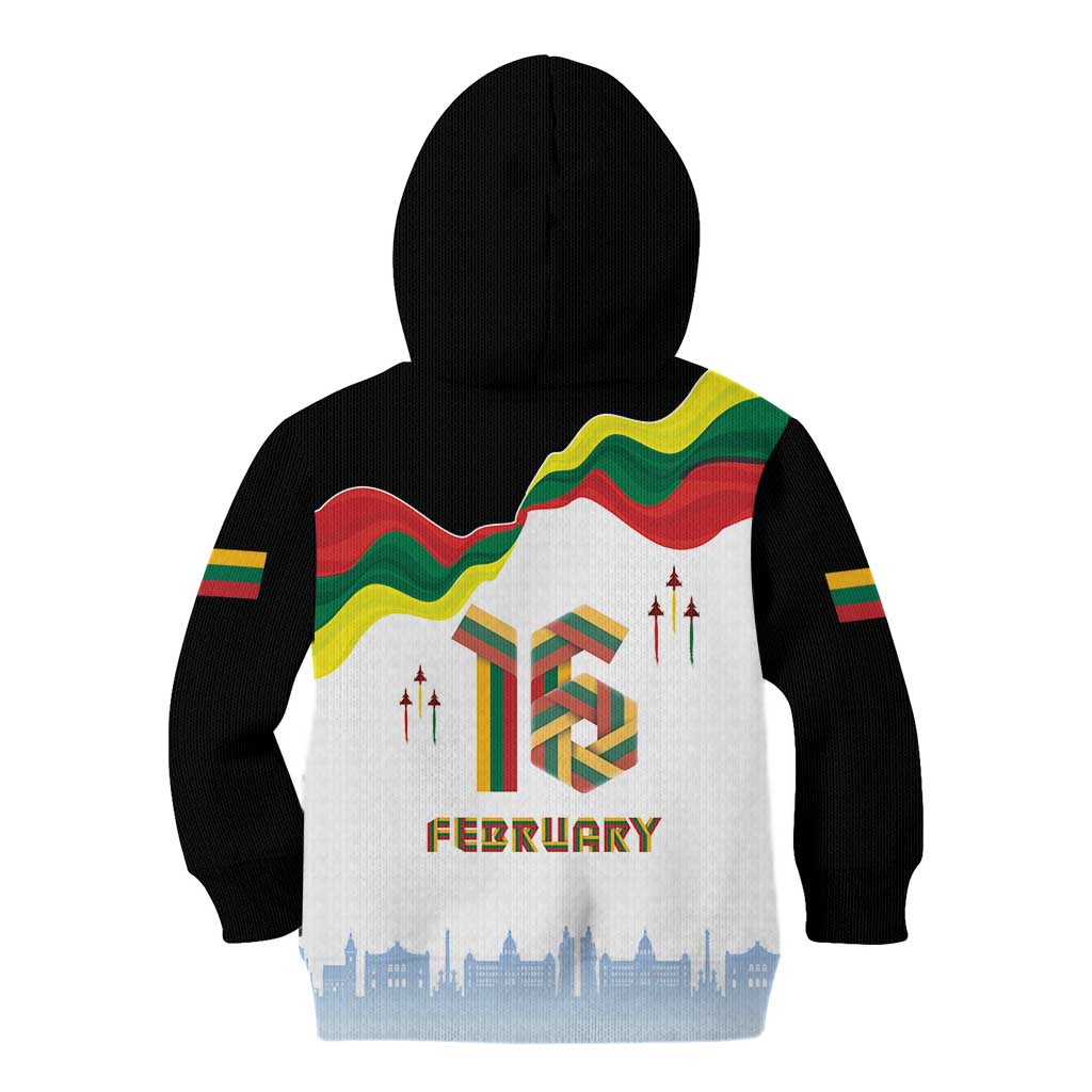 Lithuania Independence Day Kid Hoodie 16th February
