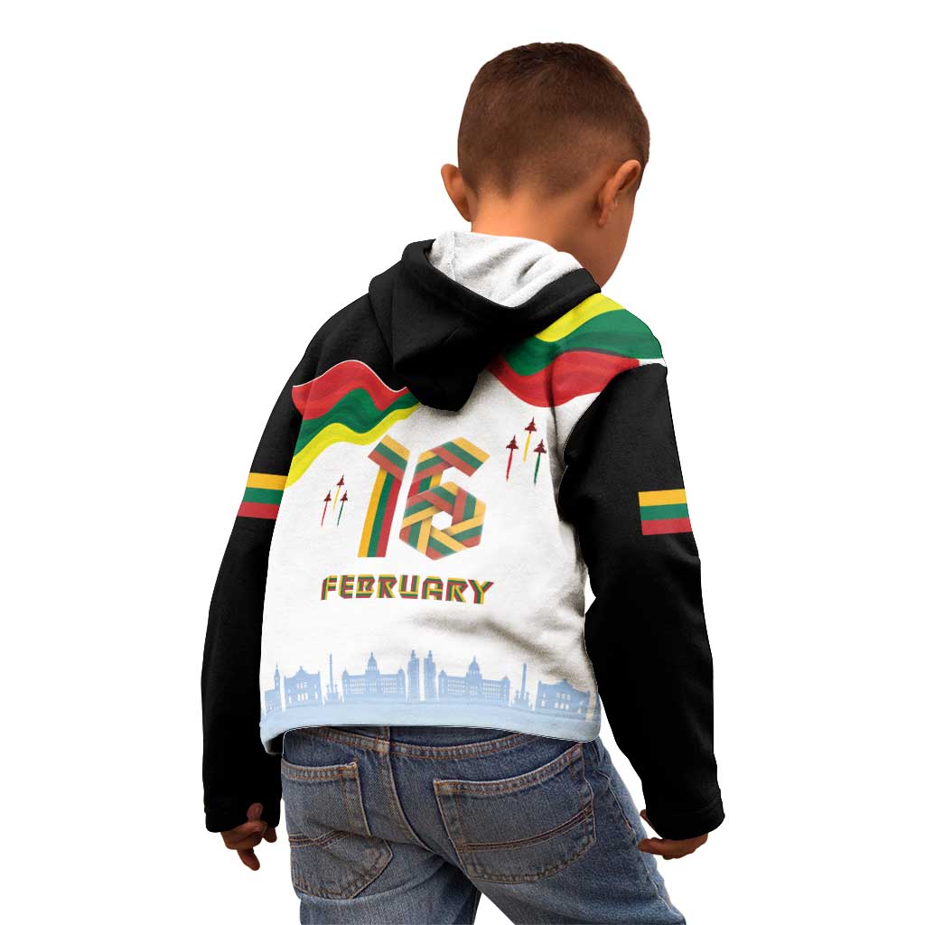 Lithuania Independence Day Kid Hoodie 16th February