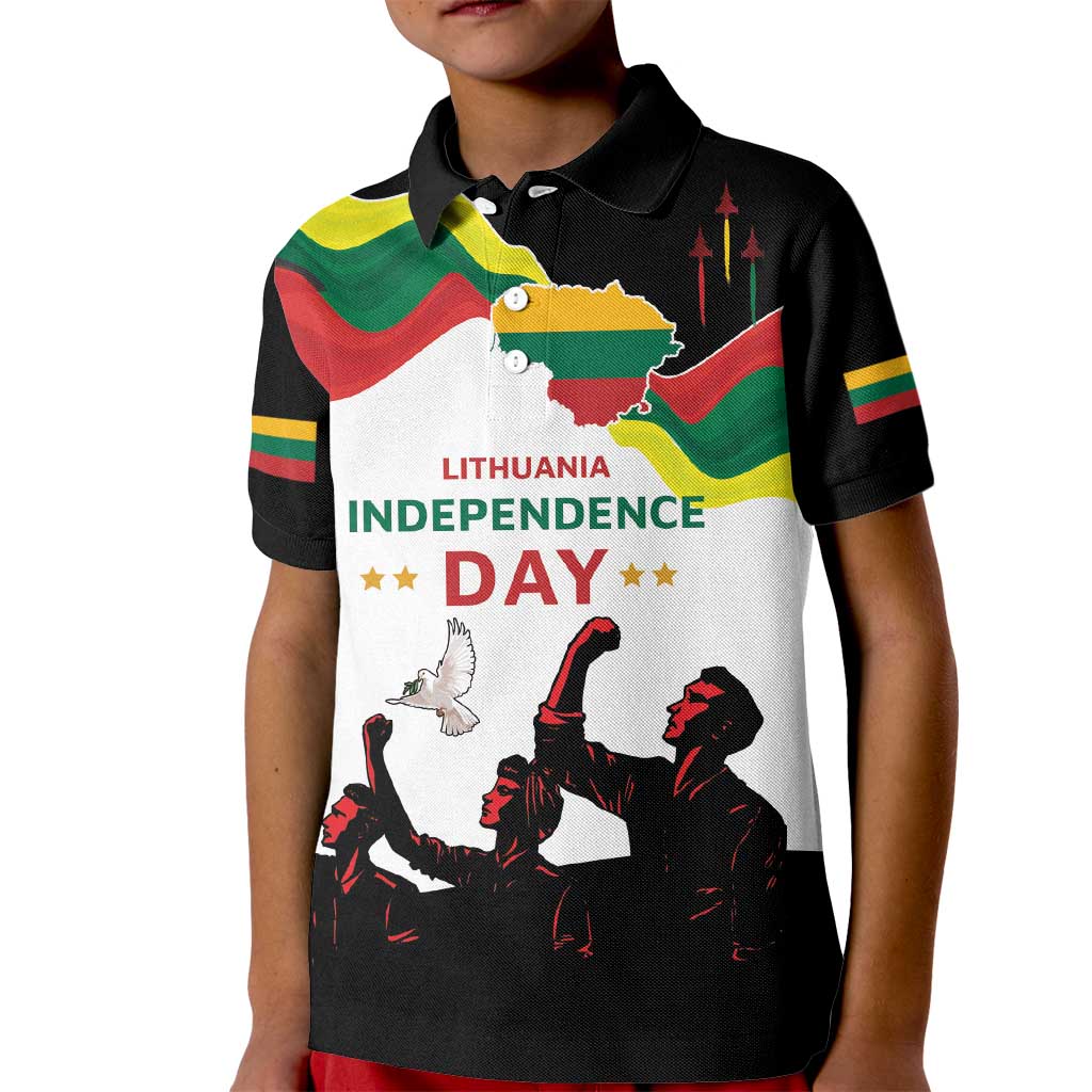 Lithuania Independence Day Kid Polo Shirt 16th February