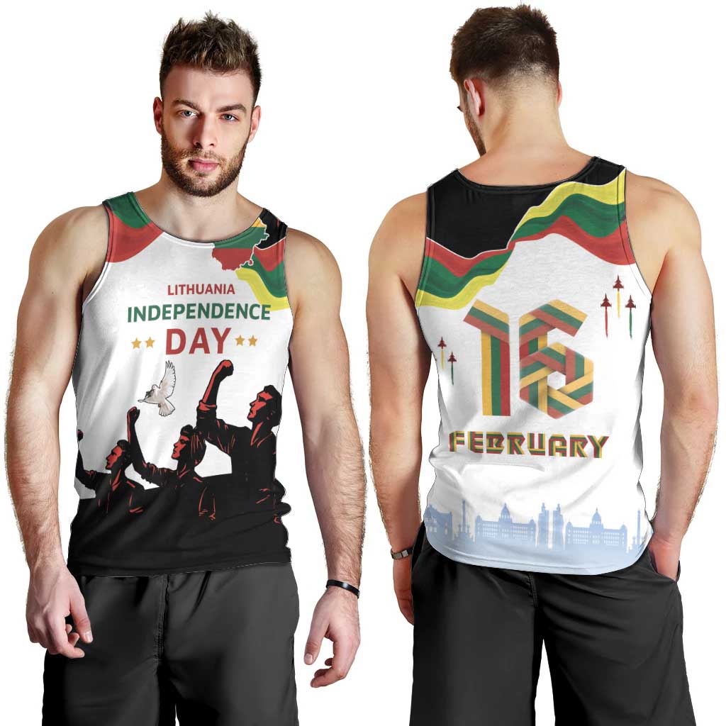 Lithuania Independence Day Men Tank Top 16th February