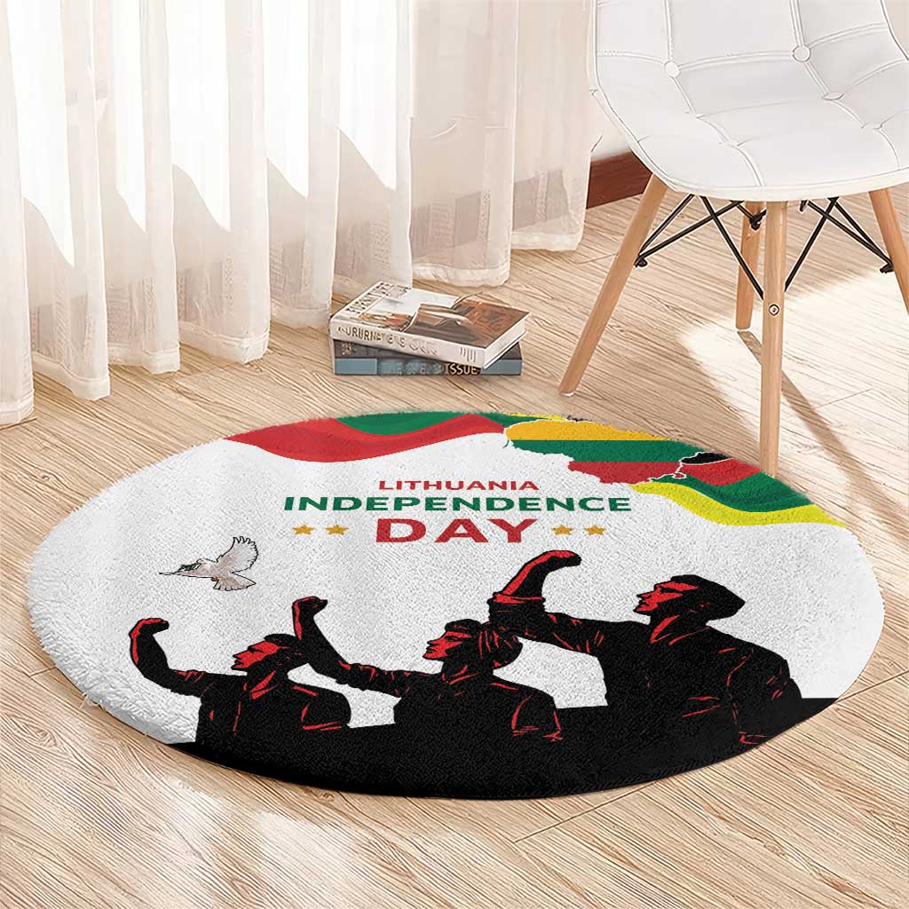 Lithuania Independence Day Round Carpet 16th February LT17 - Wonder Print Shop