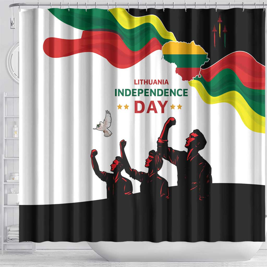 Lithuania Independence Day Shower Curtain 16th February LT17 - Wonder Print Shop