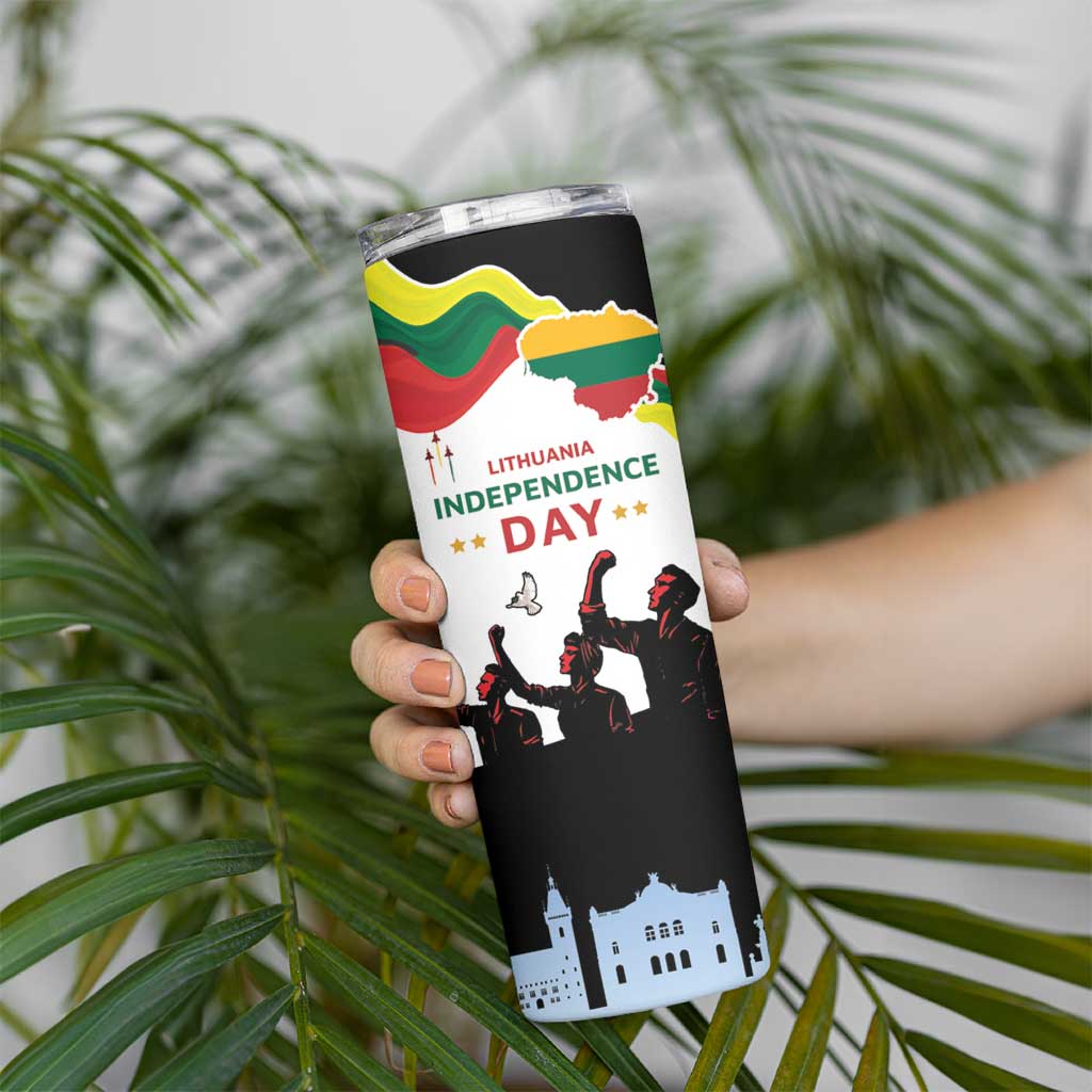 Lithuania Independence Day Skinny Tumbler 16th February LT17 - Wonder Print Shop