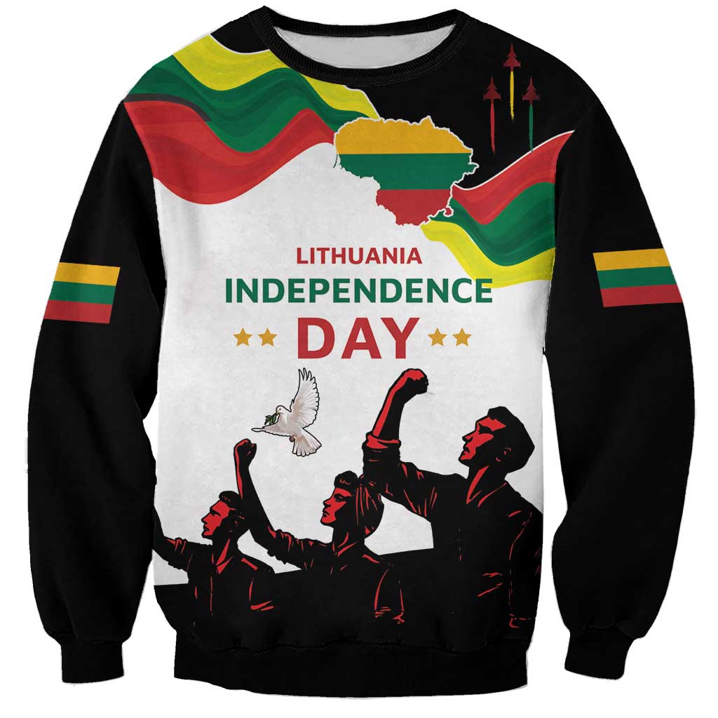 Lithuania Independence Day Sweatshirt 16th February LT17 - Wonder Print Shop