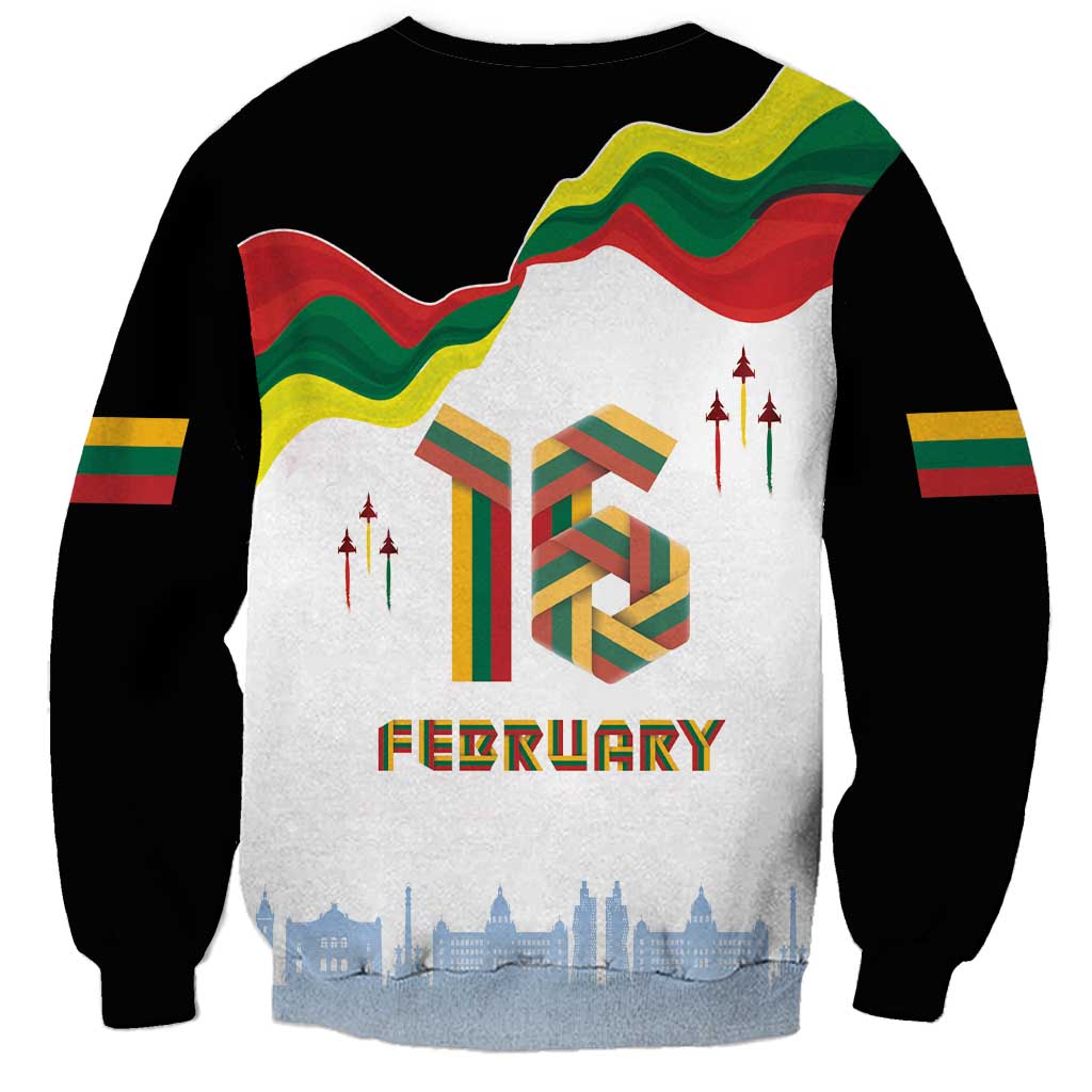 Lithuania Independence Day Sweatshirt 16th February LT17 - Wonder Print Shop