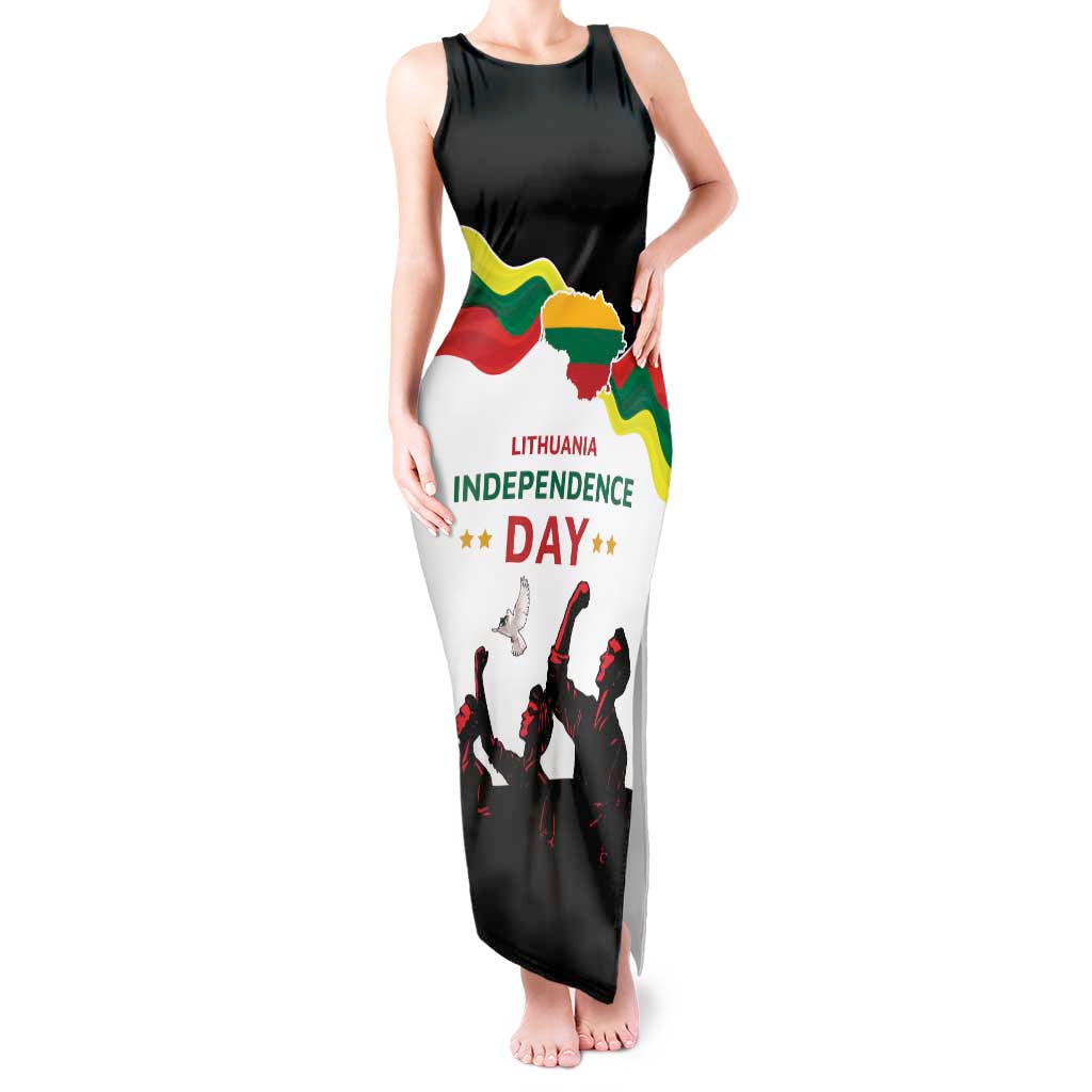 Lithuania Independence Day Tank Maxi Dress 16th February LT17 - Wonder Print Shop