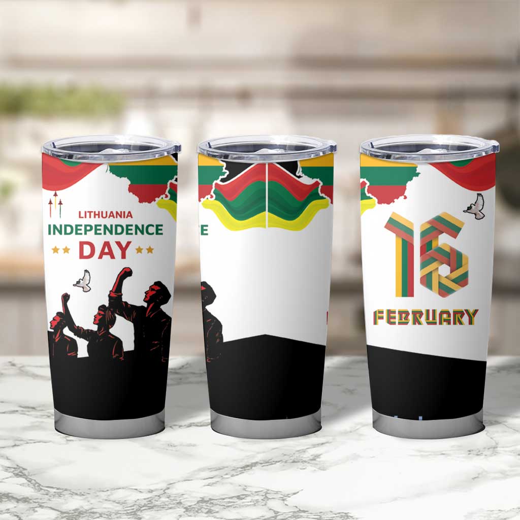Lithuania Independence Day Tumbler Cup 16th February LT17 - Wonder Print Shop