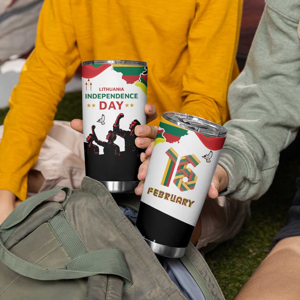 Lithuania Independence Day Tumbler Cup 16th February LT17 - Wonder Print Shop