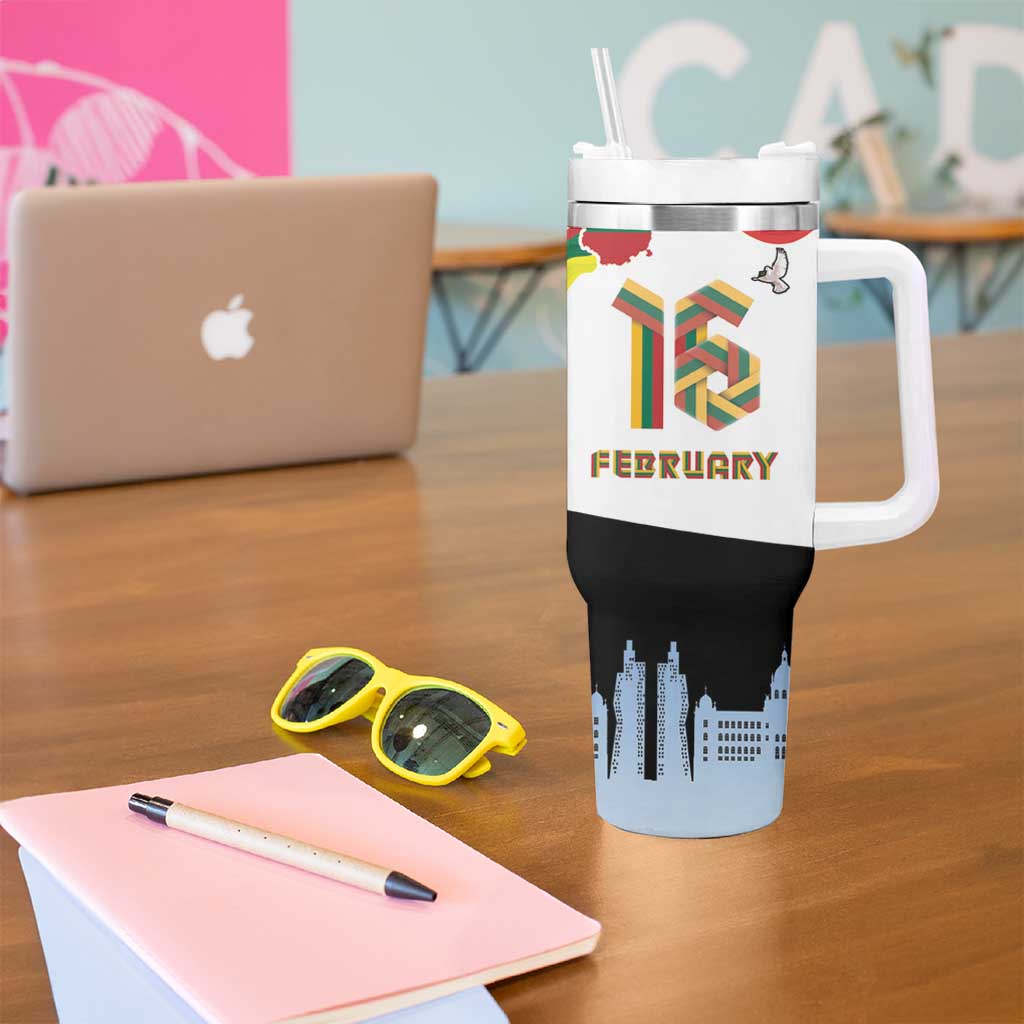 Lithuania Independence Day Tumbler With Handle 16th February LT17 - Wonder Print Shop