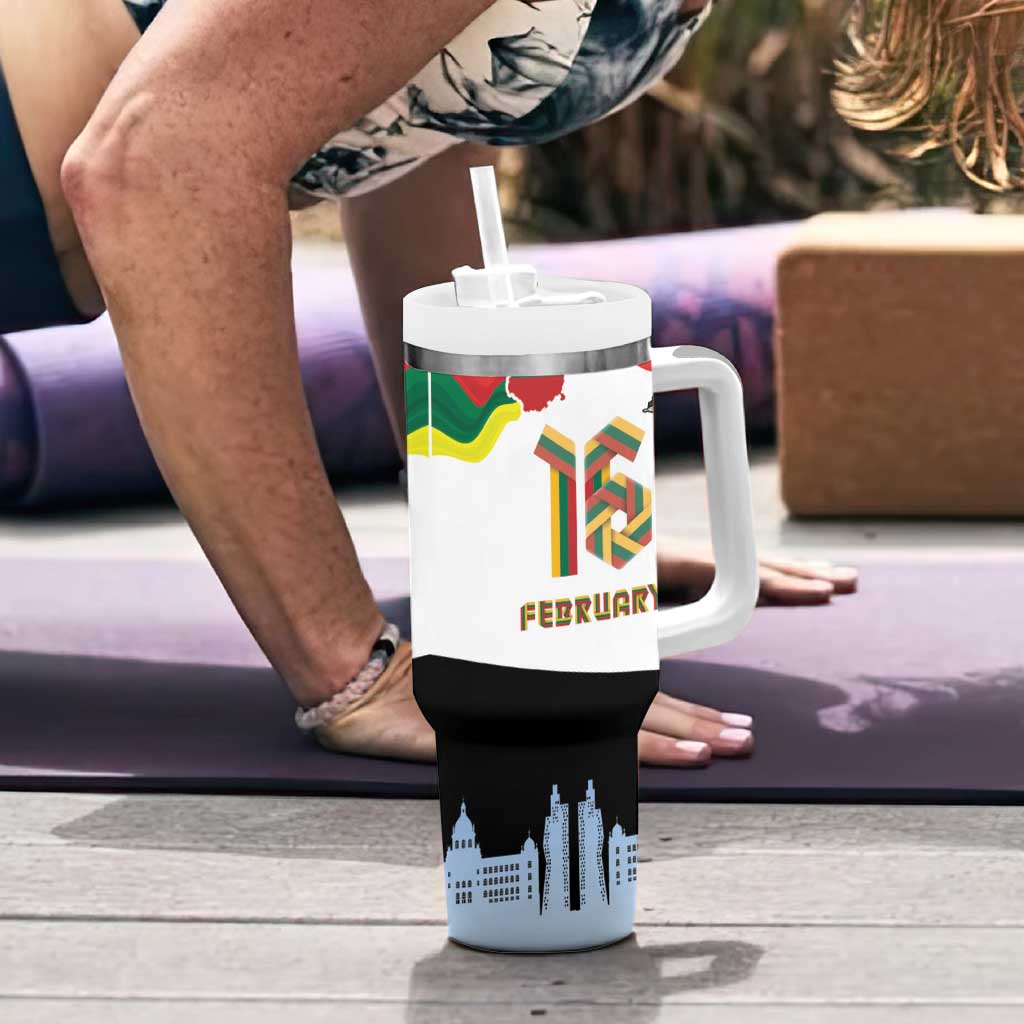 Lithuania Independence Day Tumbler With Handle 16th February LT17 - Wonder Print Shop