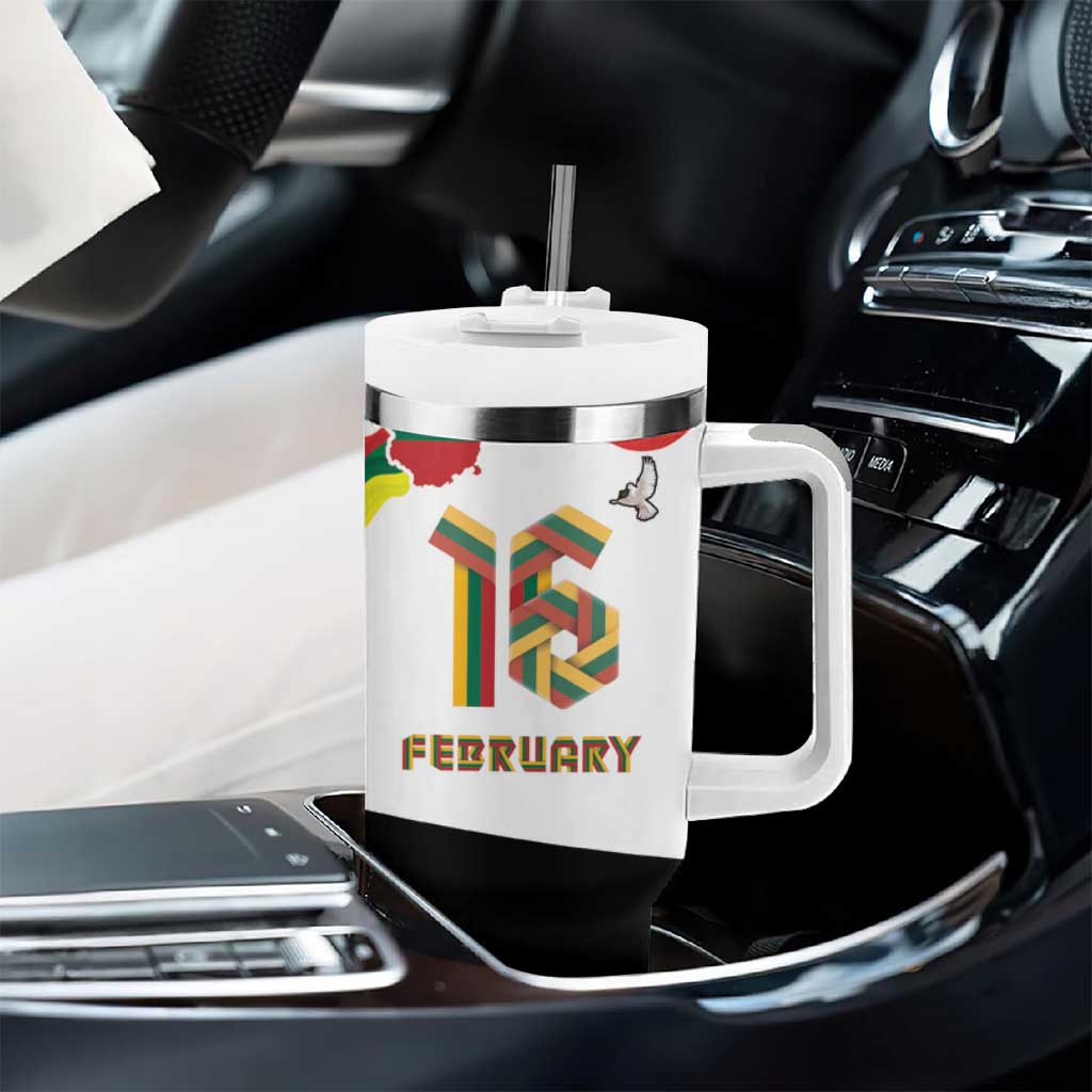Lithuania Independence Day Tumbler With Handle 16th February LT17 - Wonder Print Shop