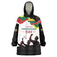 Lithuania Independence Day Wearable Blanket Hoodie 16th February LT17 - Wonder Print Shop