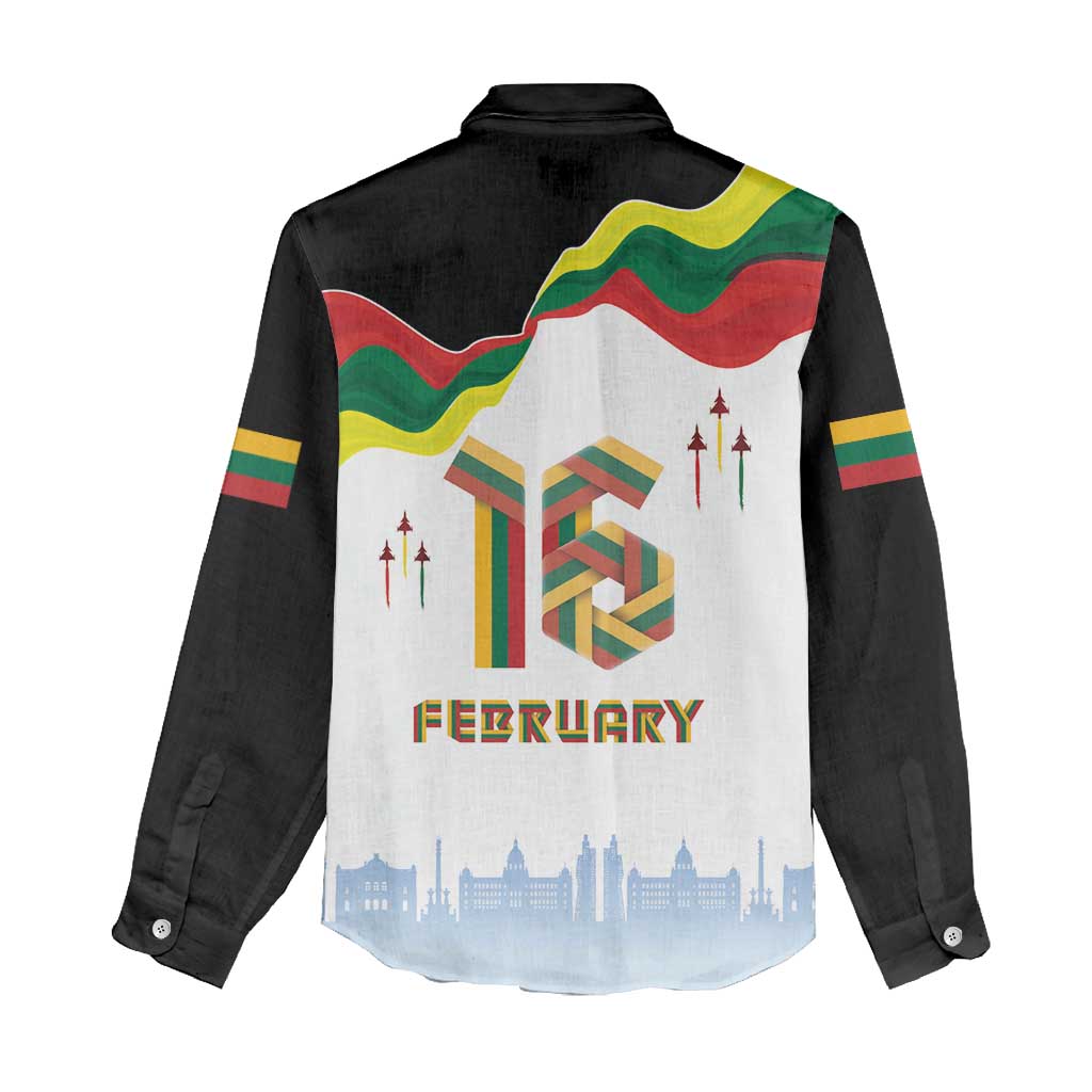 Lithuania Independence Day Women Casual Shirt 16th February LT17 - Wonder Print Shop