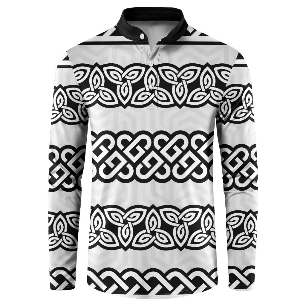 Ireland Celtic Pattern Button Sweatshirt Celtic Knot