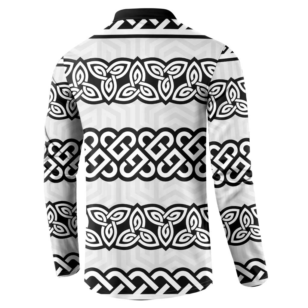 Ireland Celtic Pattern Button Sweatshirt Celtic Knot