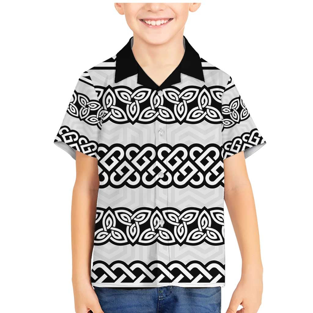 Ireland Celtic Pattern Family Matching Mermaid Dress and Hawaiian Shirt Celtic Knot