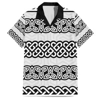 Ireland Celtic Pattern Family Matching Off The Shoulder Long Sleeve Dress and Hawaiian Shirt Celtic Knot