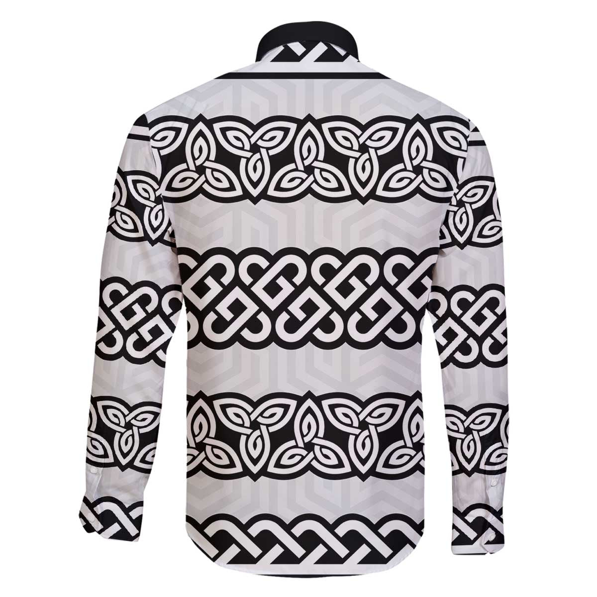 Ireland Celtic Pattern Family Matching Off The Shoulder Long Sleeve Dress and Hawaiian Shirt Celtic Knot