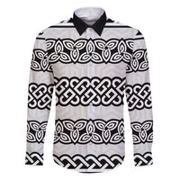 Ireland Celtic Pattern Family Matching Puletasi and Hawaiian Shirt Celtic Knot