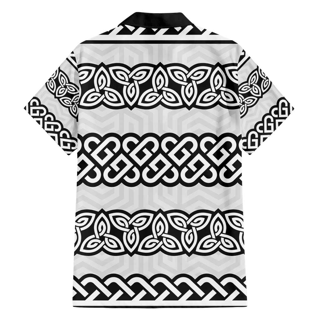 Ireland Celtic Pattern Family Matching Short Sleeve Bodycon Dress and Hawaiian Shirt Celtic Knot