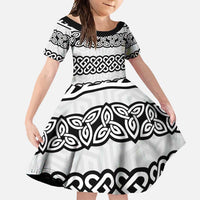 Ireland Celtic Pattern Family Matching Summer Maxi Dress and Hawaiian Shirt Celtic Knot