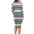 Ireland Celtic Pattern Long Sleeve Bodycon Dress Celtic Knot