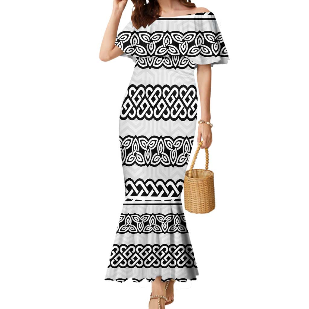 Ireland Celtic Pattern Mermaid Dress Celtic Knot