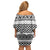 Ireland Celtic Pattern Off Shoulder Short Dress Celtic Knot