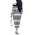 Ireland Celtic Pattern Off The Shoulder Long Sleeve Dress Celtic Knot