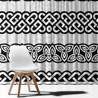 Ireland Celtic Pattern Window Curtain Celtic Knot