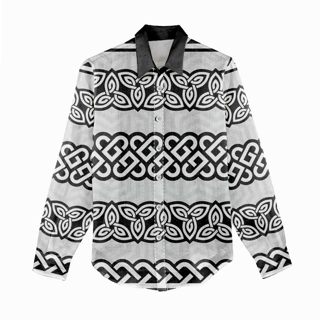 Ireland Celtic Pattern Women Casual Shirt Celtic Knot