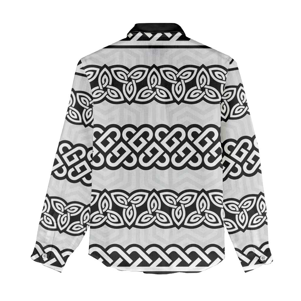 Ireland Celtic Pattern Women Casual Shirt Celtic Knot