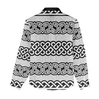 Ireland Celtic Pattern Women Casual Shirt Celtic Knot