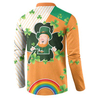 Ireland Irish Leprechaun with Shamrock Button Sweatshirt Ireland 17th March Saint Patrick's Day
