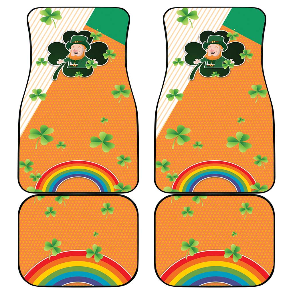 Ireland Irish Leprechaun with Shamrock Car Mats Ireland 17th March Saint Patrick's Day