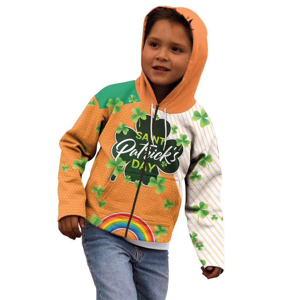Ireland Irish Leprechaun with Shamrock Kid Hoodie Ireland 17th March Saint Patrick's Day