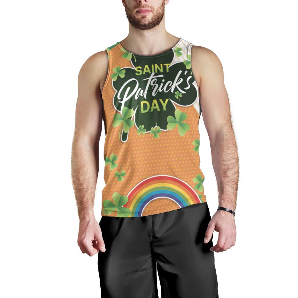 Ireland Irish Leprechaun with Shamrock Men Tank Top Ireland 17th March Saint Patrick's Day