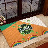 Ireland Irish Leprechaun with Shamrock Rubber Doormat Ireland 17th March Saint Patrick's Day