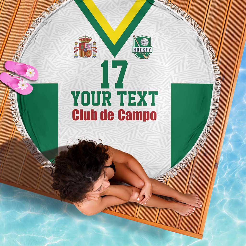 Custom Spain Field Hockey Beach Blanket Club de Campo Sporty Style