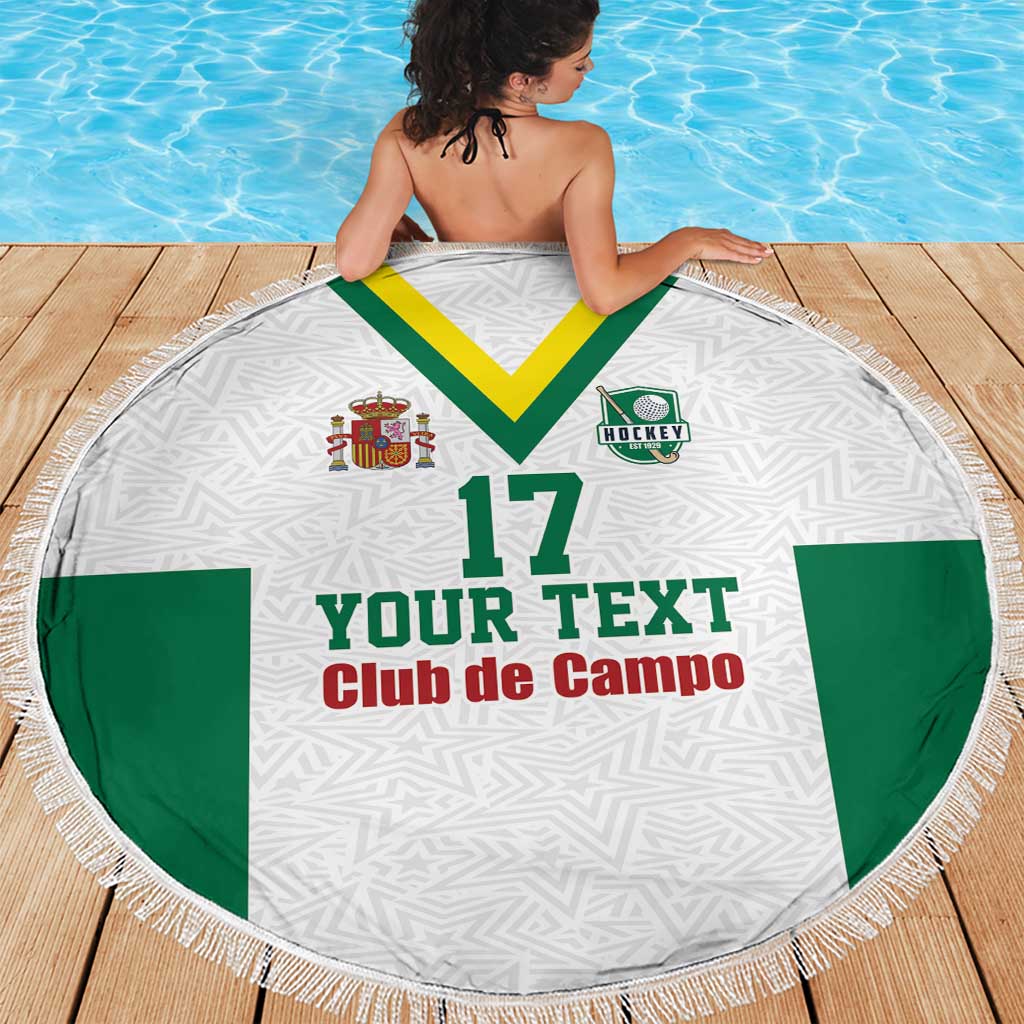 Custom Spain Field Hockey Beach Blanket Club de Campo Sporty Style
