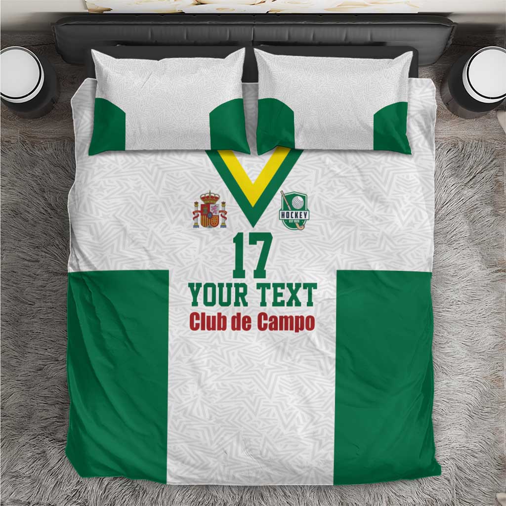 Custom Spain Field Hockey Bedding Set Club de Campo Sporty Style
