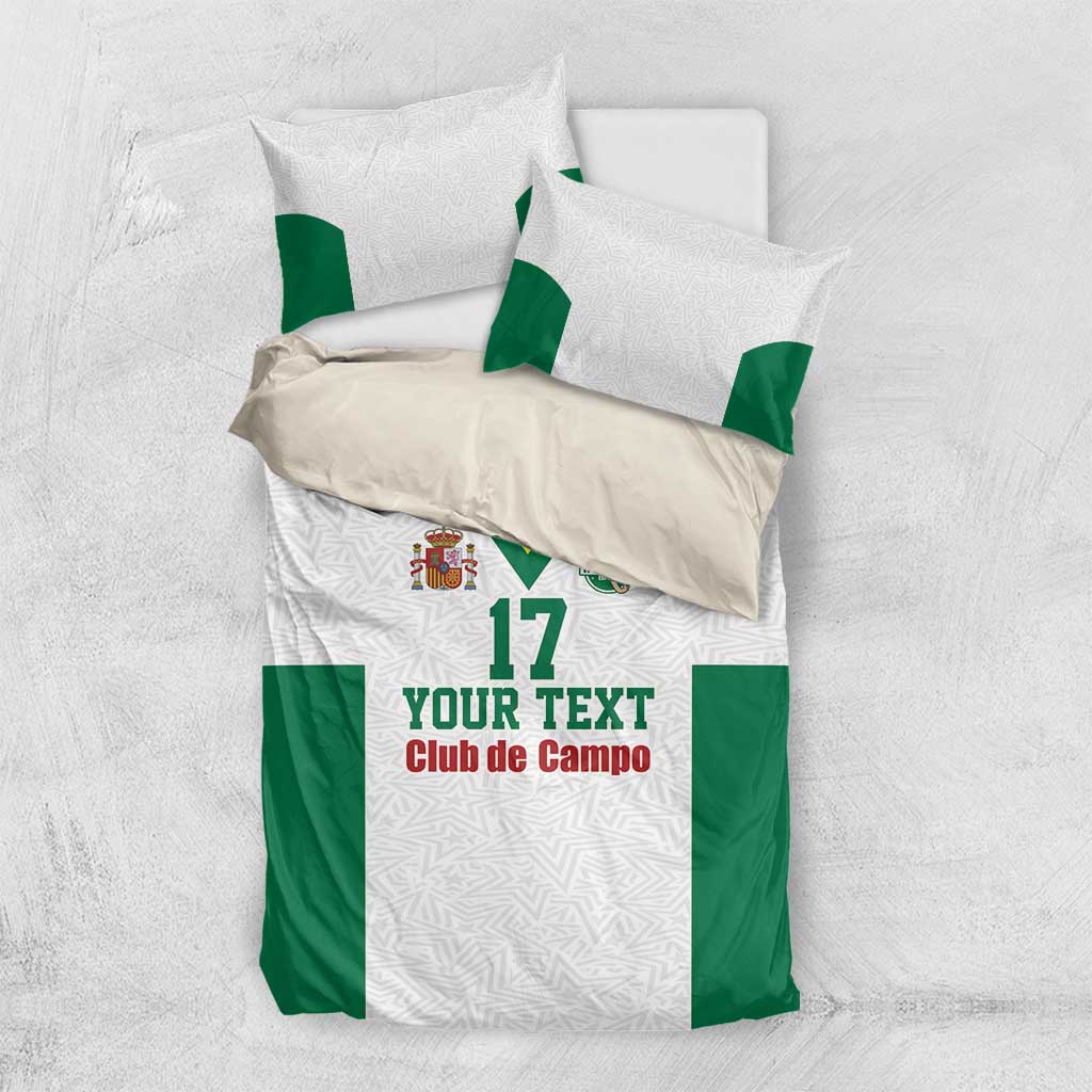 Custom Spain Field Hockey Bedding Set Club de Campo Sporty Style