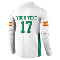Custom Spain Field Hockey Button Sweatshirt Club de Campo Sporty Style