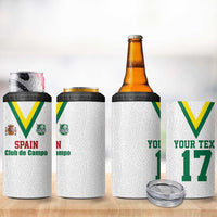 Custom Spain Field Hockey 4 in 1 Can Cooler Tumbler Club de Campo Sporty Style