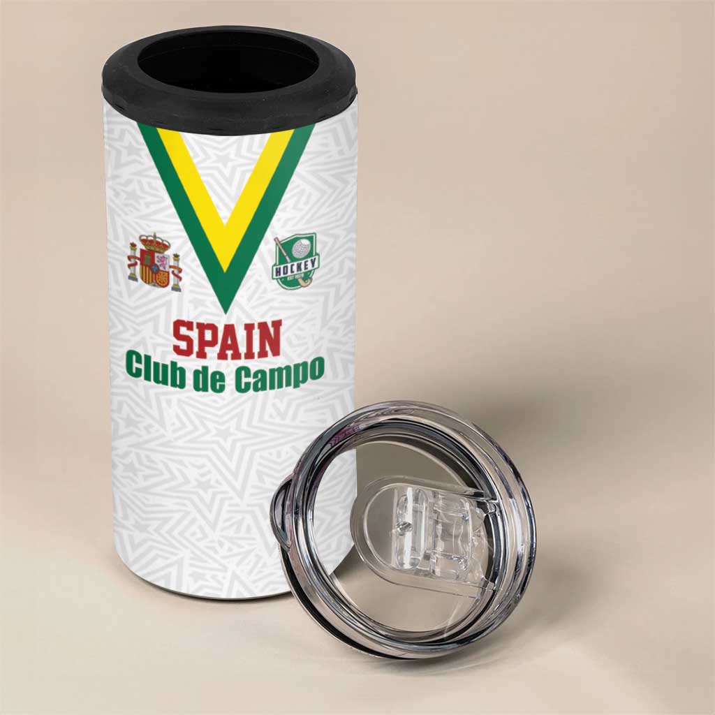 Custom Spain Field Hockey 4 in 1 Can Cooler Tumbler Club de Campo Sporty Style