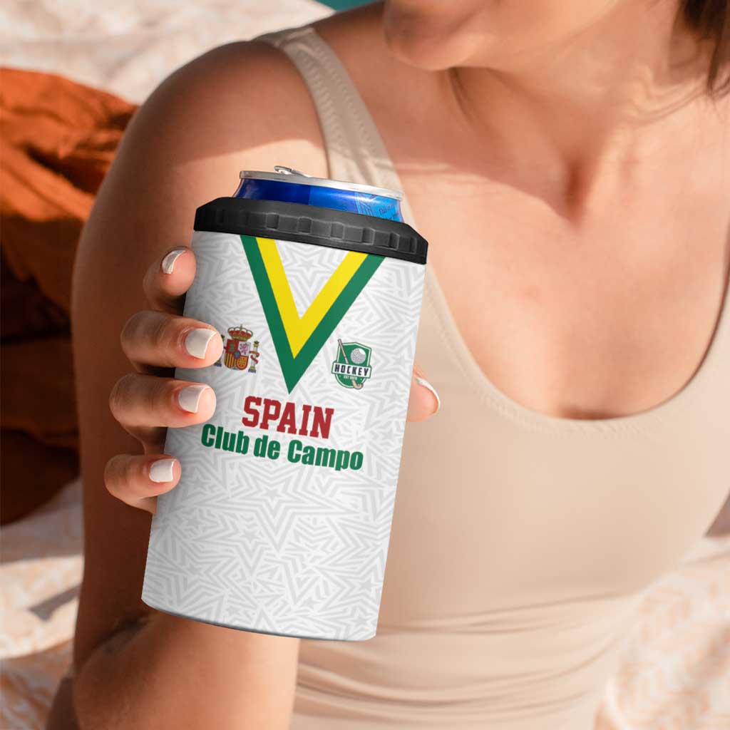Custom Spain Field Hockey 4 in 1 Can Cooler Tumbler Club de Campo Sporty Style